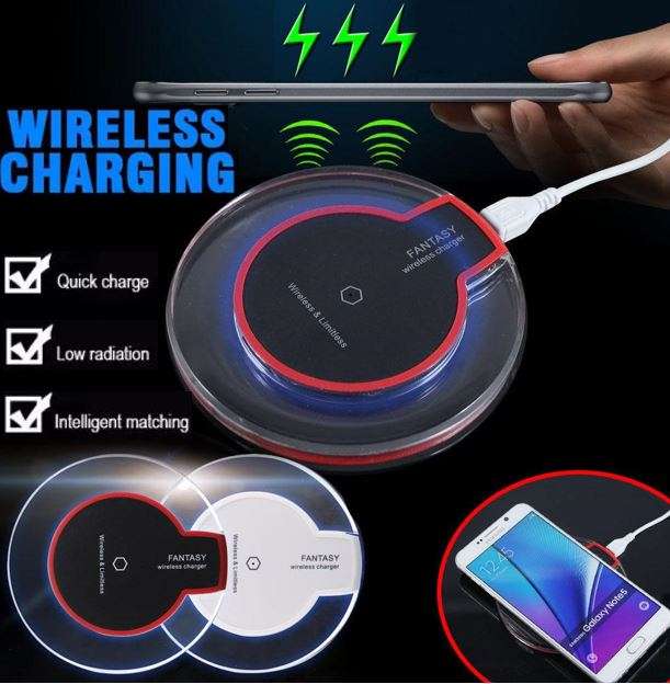 Wireless Charger for all QI Compliant Phones & Devices with USB Port LOWEST COURIER FEES