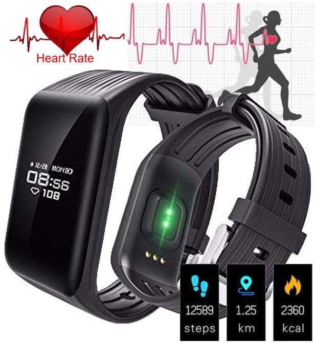Bluetooth Health Smart Watch - Calories, Distance, Heart Rate Monitor, Sleep quality, Call Reminder