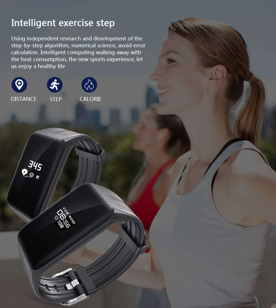 Bluetooth Health Smart Watch - Calories, Distance, Heart Rate Monitor, Sleep quality, Call Reminder