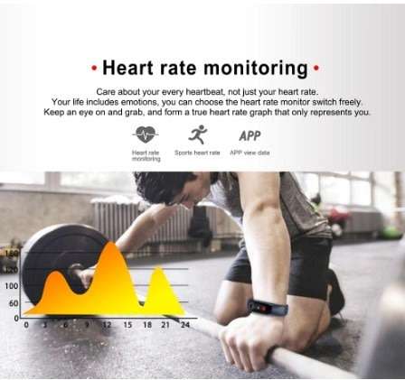 Bluetooth Health Smart Watch - Monitor Heart Rate, Blood Pressure, Blood Oxygen, Colour Screen etc.