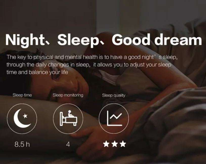 Bluetooth Health Smart Watch - Monitor Heart Rate, Blood Pressure, Blood Oxygen, Colour Screen etc.