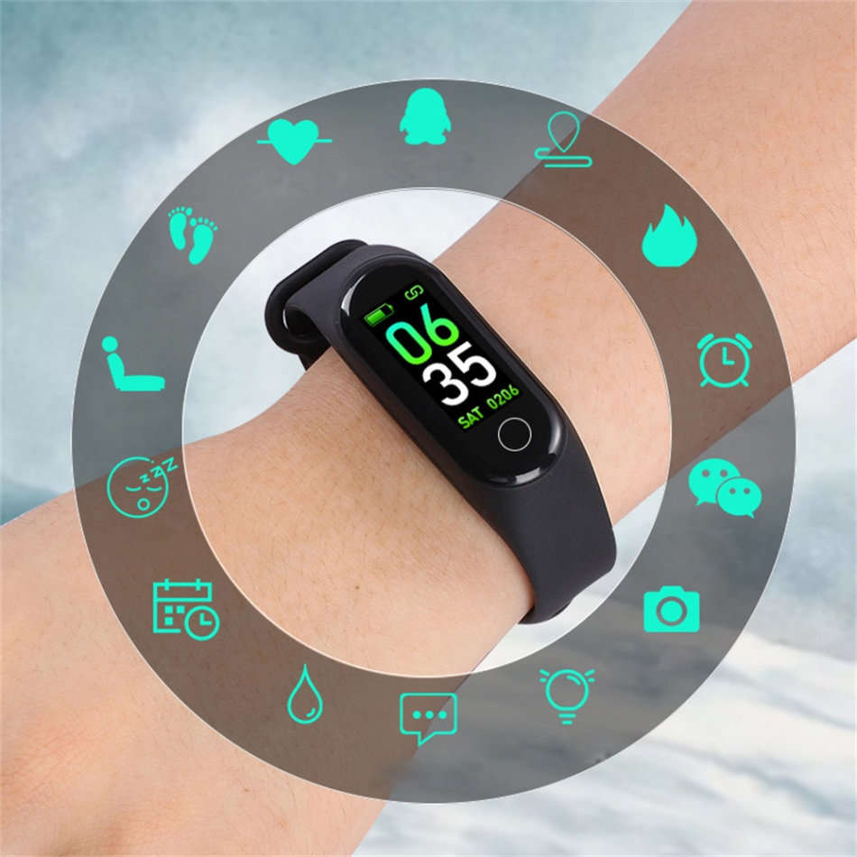 Bluetooth Health Smart Watch - Monitor Heart Rate, Blood Pressure, Blood Oxygen, Colour Screen etc.