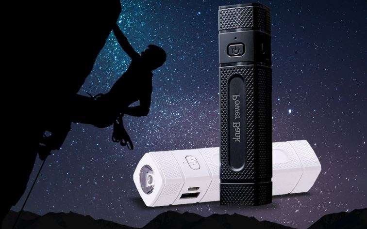 3in1 5600mAh Fast Charge Power bank with 4 modes flashlight and compass