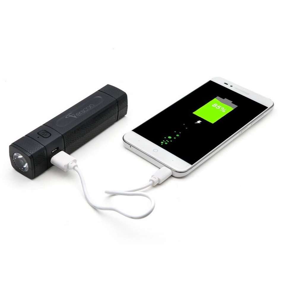 3in1 5600mAh Fast Charge Power bank with 4 modes flashlight and compass