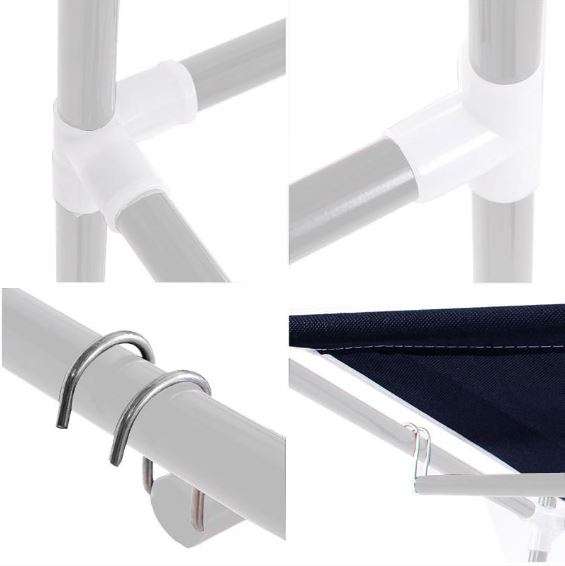 Portable Canvas Wardrobe with 5 Shelves to neatly store your necessities