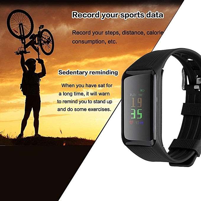 Bluetooth Fitness Tracker Smart Watch - Monitor Heart Rate, Blood Pressure, Blood Oxygen, Pedometer