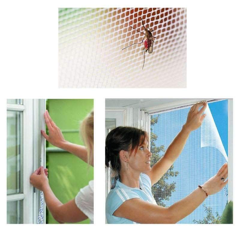 DIY Magnetic Mosquito & Insect Screening Net Kit 150 x 180 cm, Easy to Install and to Remove