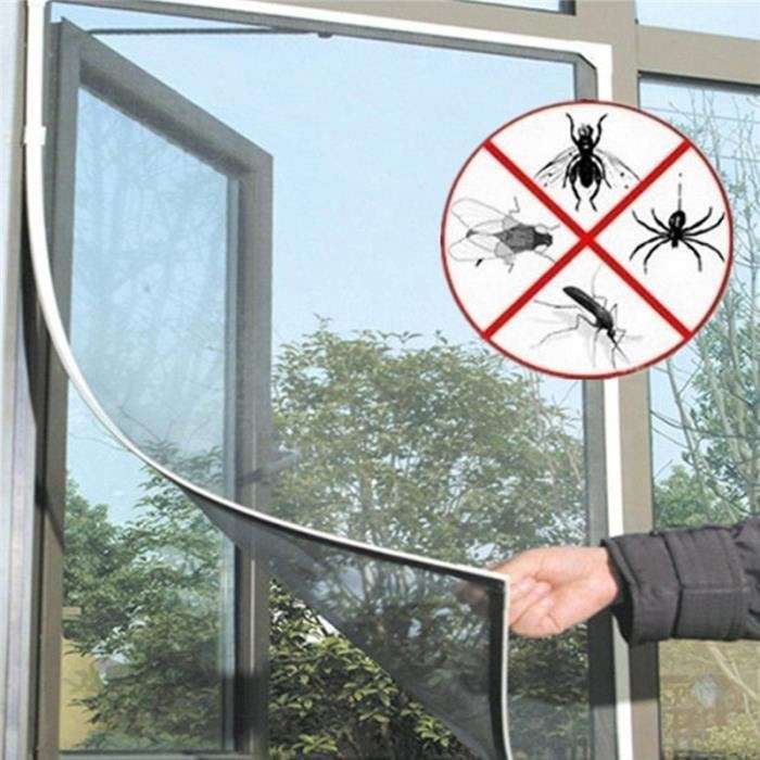 DIY Magnetic Mosquito & Insect Screening Net Kit 150 x 180 cm, Easy to Install and to Remove