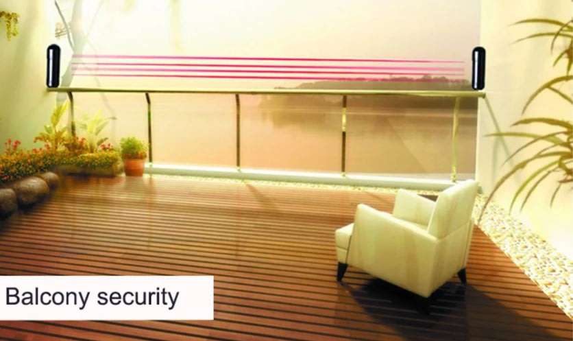 Waterproof Infrared Photoelectric IntrutionTwin-Beam Detector Alarm System