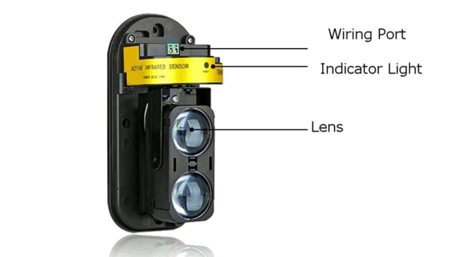 Waterproof Infrared Photoelectric IntrutionTwin-Beam Detector Alarm System