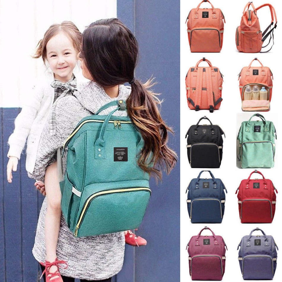Large Capacity Baby Backpack Bag with insulated bottle pockets