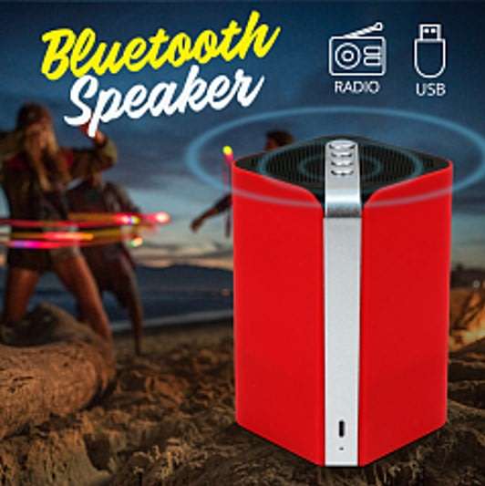 Portable Wireless Bluetooth Subwoofer Speaker with Hands-free Mic, Support FM Radio, SD Card & USB
