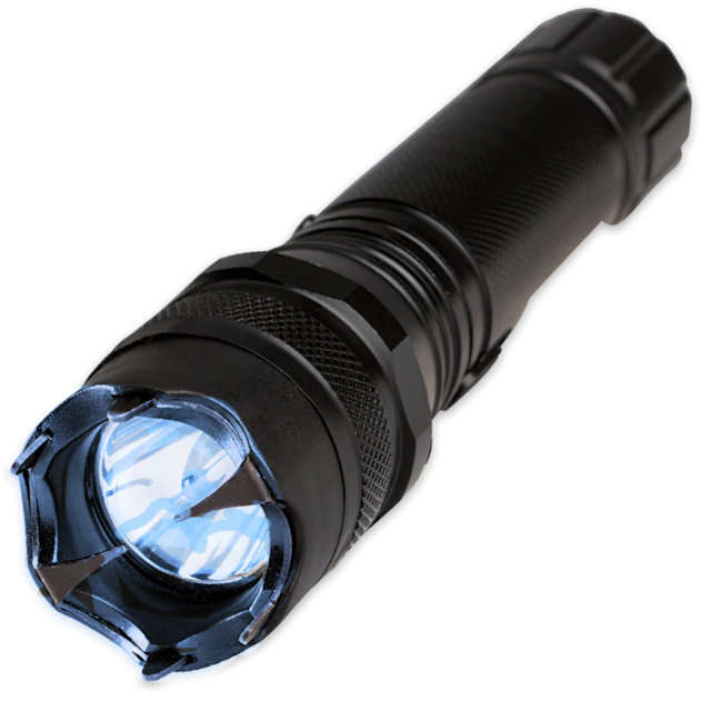 High Power Self Defense Electro Shock Stun Gun Flash Light with Built-in Rechargeable Battery