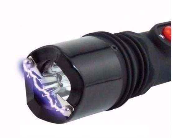 High Power Self Defense Electro Shock Stun Gun Flash Light with Built-in Rechargeable Battery
