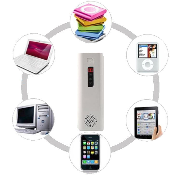 3-in-1 5200 mAh Power Bank, Bluetooth Speaker & Flashlight, USB Interface for Charging of Devices