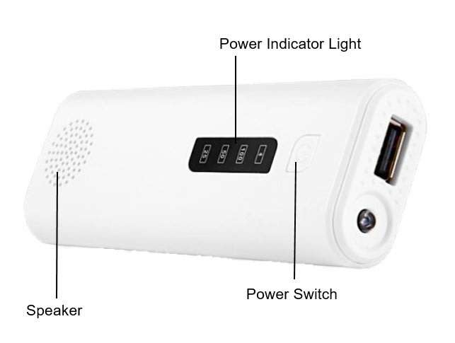 3-in-1 5200 mAh Power Bank, Bluetooth Speaker & Flashlight, USB Interface for Charging of Devices