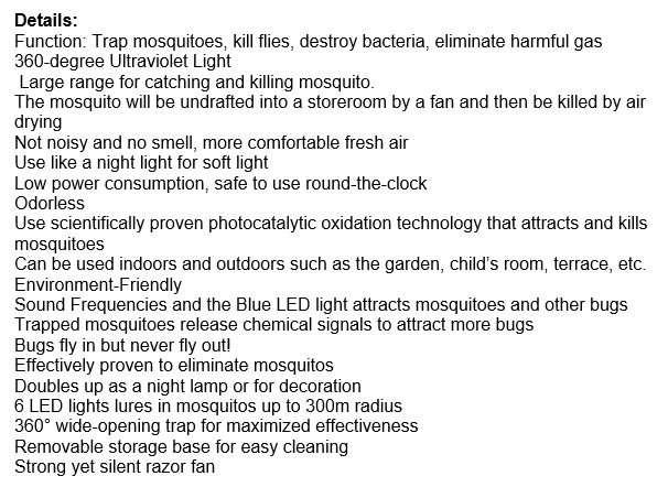 Effective Mosquito & Other Insect Killing LED USB Soft Night Lamp