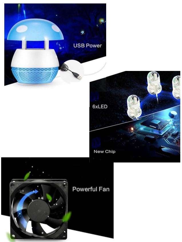 Effective Mosquito & Other Insect Killing LED USB Soft Night Lamp