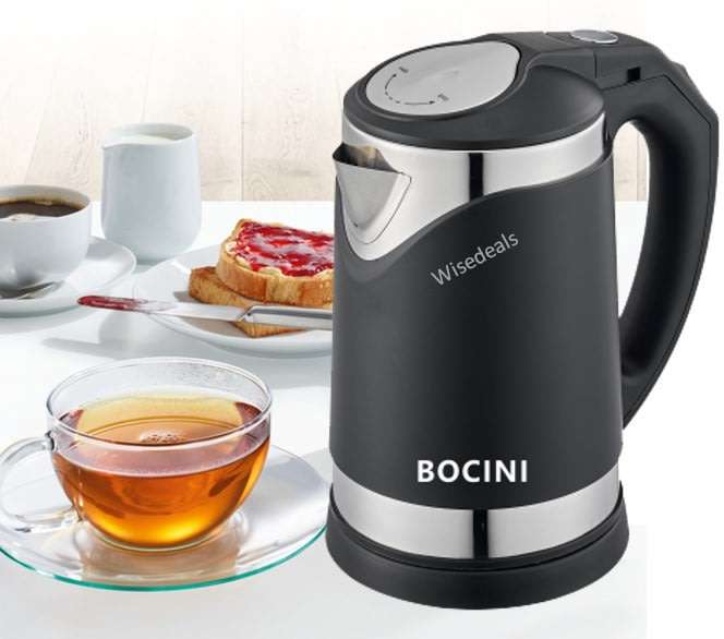 Electric Cordless Stainless Steel Kettle with Boil Dry Protection