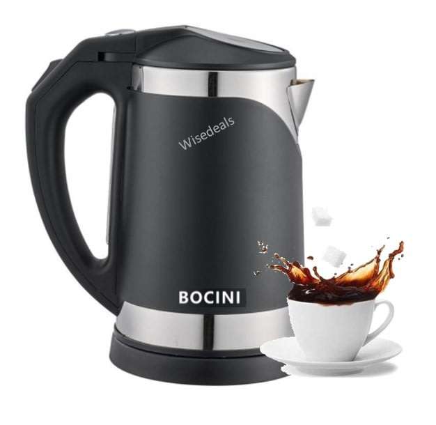 Electric Cordless Stainless Steel Kettle with Boil Dry Protection