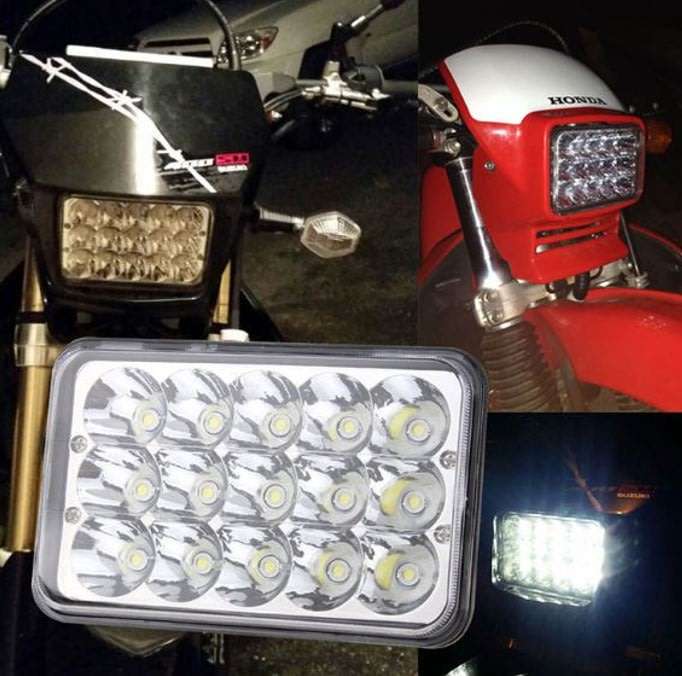 45 Watt 4" X 6" LED Headlight - Waterproof and Fit most vehicles with sealed beam headlights