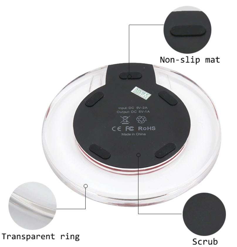 Wireless Charger for all QI Compliant Phones & Devices with USB Port