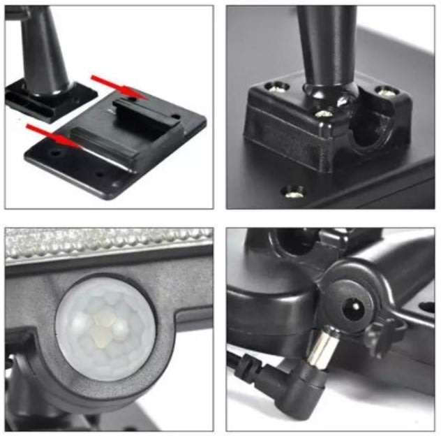 56 LED Multi functional Solar Energy PIR Motion Sensor Detection Flood Light Kit