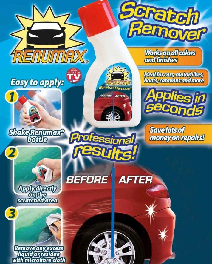 Renumax Scratch Remover  Quickly and Easily Removes Scratches and Scrapes