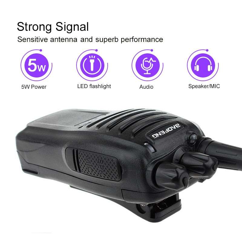 2 Piece Handheld Two-way Radio Set with Earphones,16 Channels, 3 - 5 km talking range etc