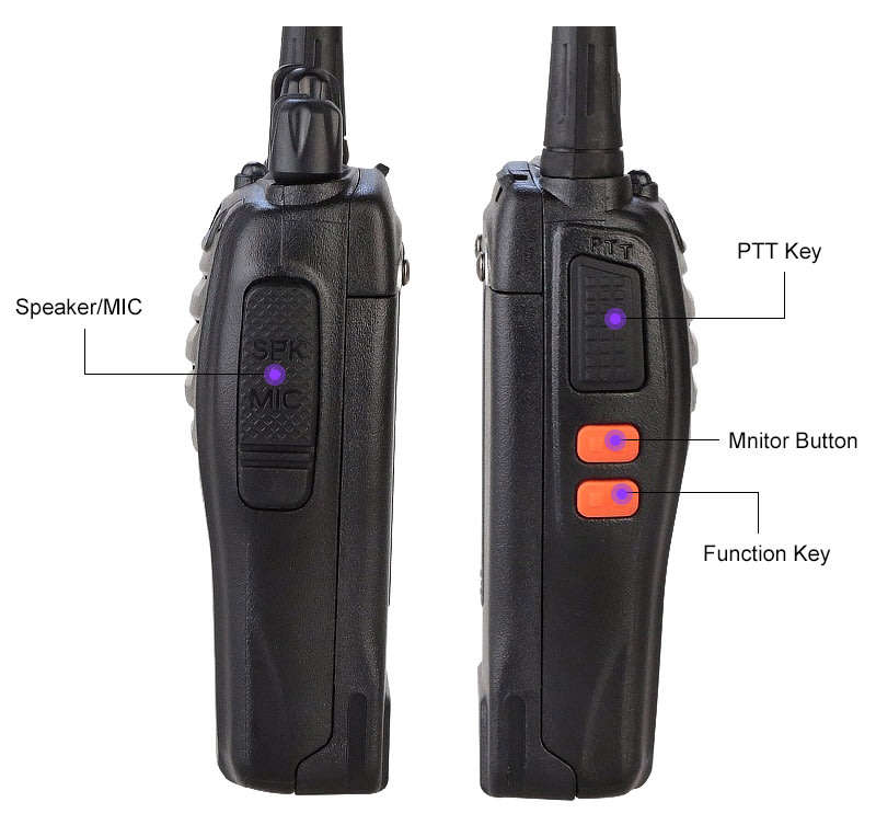 2 Piece Handheld Two-way Radio Set with Earphones,16 Channels, 3 - 5 km talking range etc