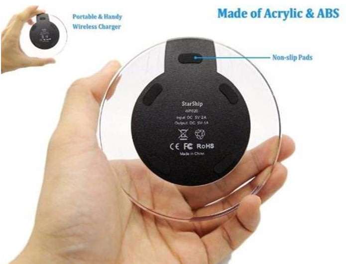 Wireless Charger for all QI Compliant Phones & Devices with USB Port