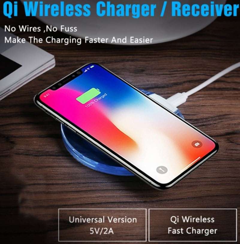 Wireless Charger for all QI Compliant Phones & Devices with USB Port