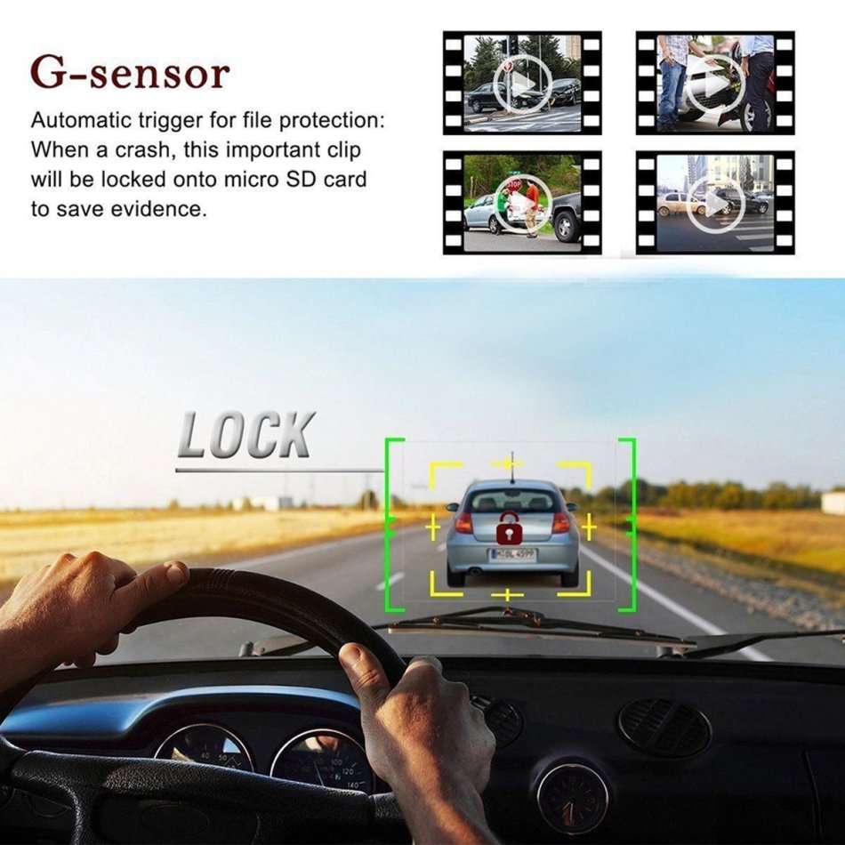 HD 1080P DVR Camera & Camcorder For Vehicle, Motion Detection, G-Sensor, Night Vision