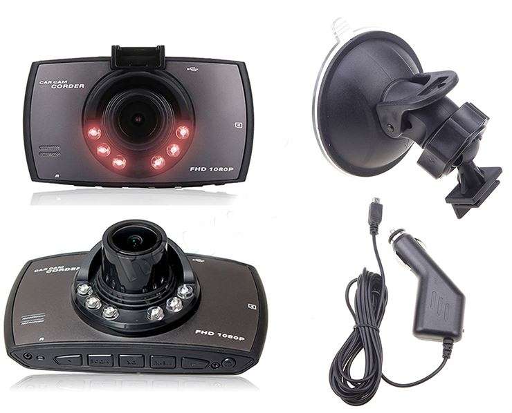 HD 1080P DVR Camera & Camcorder For Vehicle, Motion Detection, G-Sensor, Night Vision