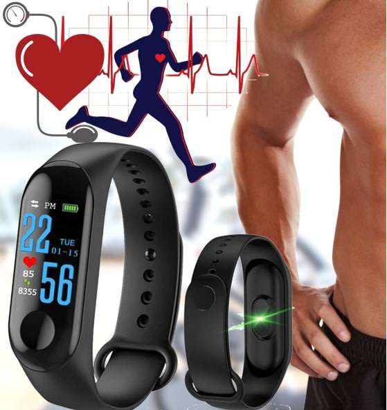 Bluetooth Fitness Tracker Smart Watch - Monitor Heart Rate, Blood Pressure, Blood Oxygen, Pedometer
