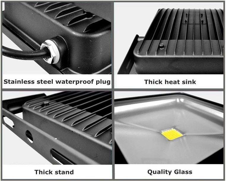 High Power Waterproof 100W LED Flood Light Double Lens with a High-Quality Die Cast Aluminium Casing