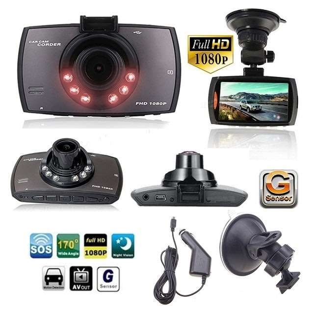 HD 1080P DVR Camera & Camcorder For Vehicle, Motion Detection, G-Sensor, Night Vision