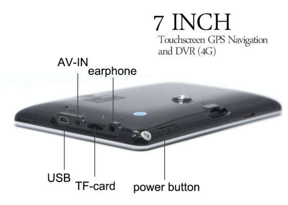 7" HD Touch Screen GPS Navigation - Games, Watch Movies, FM, MP3, Ebook - IGO SA Maps