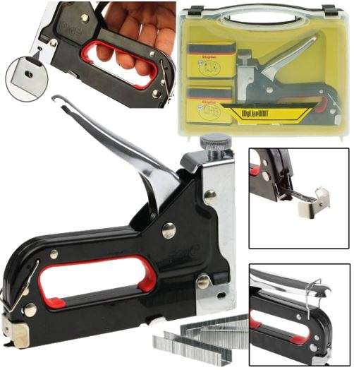Heavy Duty Staple Gun Kit in a Handy Carry Case