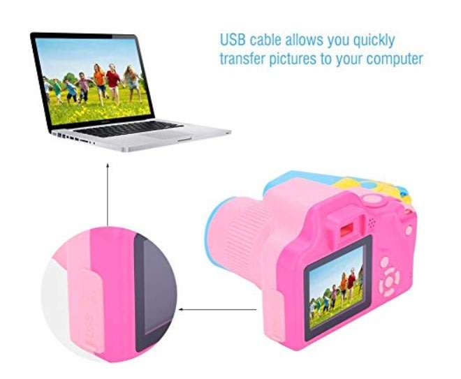 2" Kids Digital Camera  Take photos, Record Videos, Play Pre-loaded Games and much more