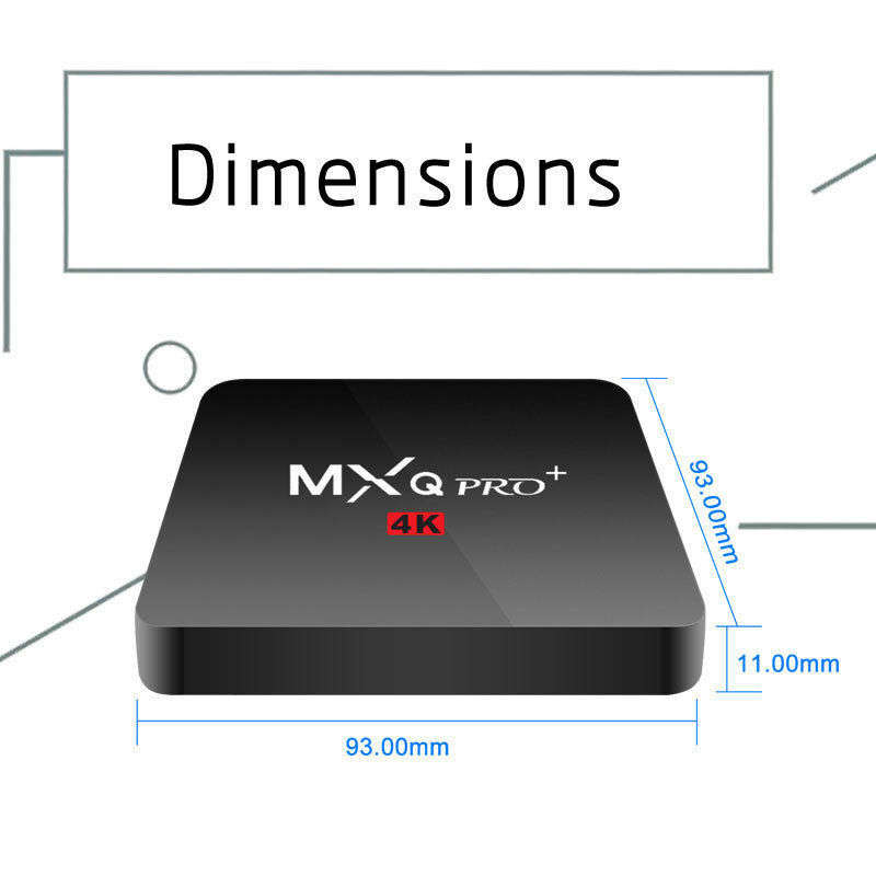 MXQ-PRO 4K TV Box - Pre-loaded DSTV Now, Supersport, Showmax, Netflix, Miracast, Kodi