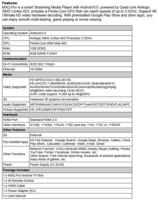 MXQ-PRO 4K TV Box - Pre-loaded DSTV Now, Supersport, Showmax, Netflix, Miracast, Kodi