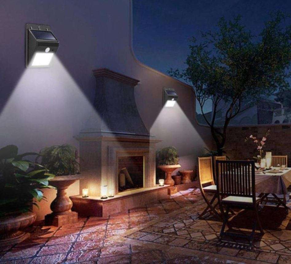 25 LED Solar Power Wall Light, PIR Motion Sensor, Waterproof, Night Sensor & Eco-friendly