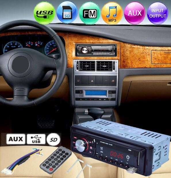 LCD Car Radio Stereo Player MP3 USB SD AUX Input Receiver WMA FM In-Dash iPod