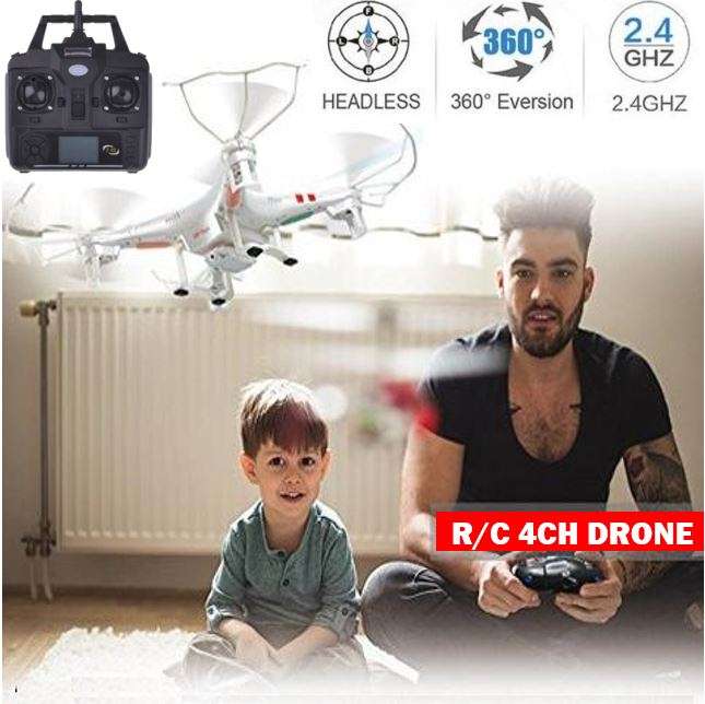 6-Aixs GYRO Remote Control Quad Copter 4CH Drone With LED Lights