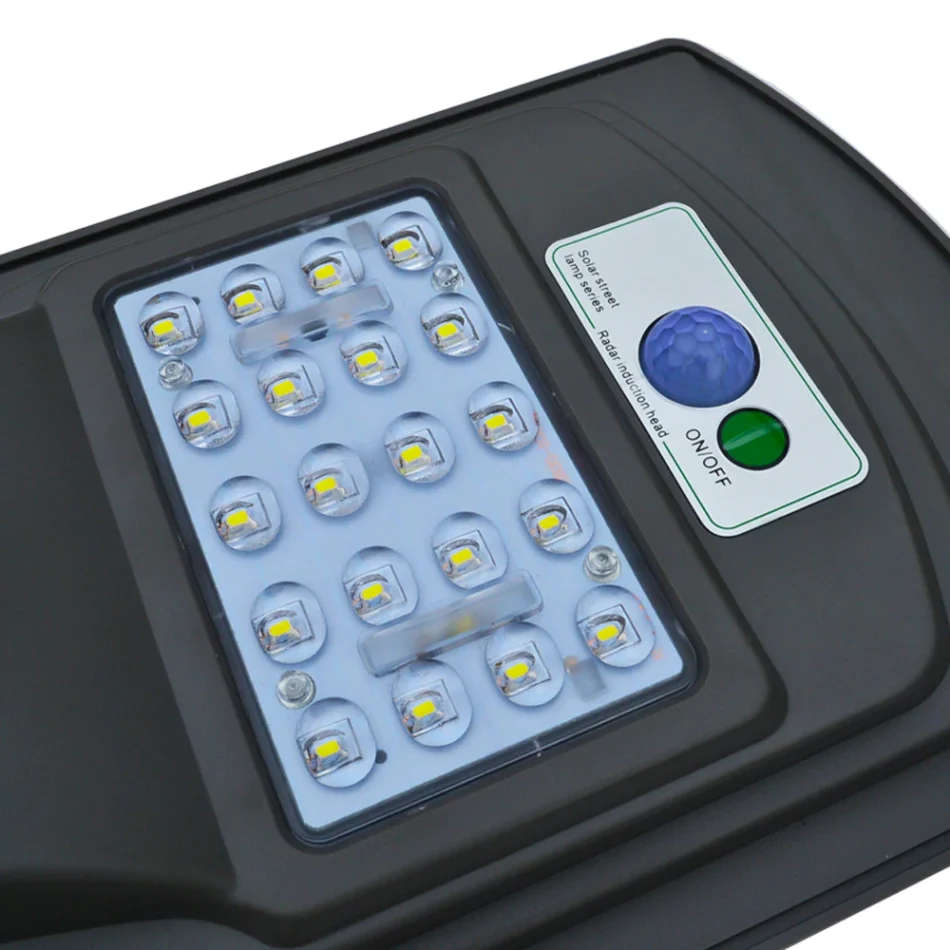 20 Watt LED SOLAR Street Light, PIR, Motion Sensor, Waterproof with 3 Lighting Modes