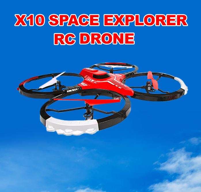 X10 Space Explorer Remote Control Drone 2.4GHz 4.5CH with an Awesome 50cm Wingspan