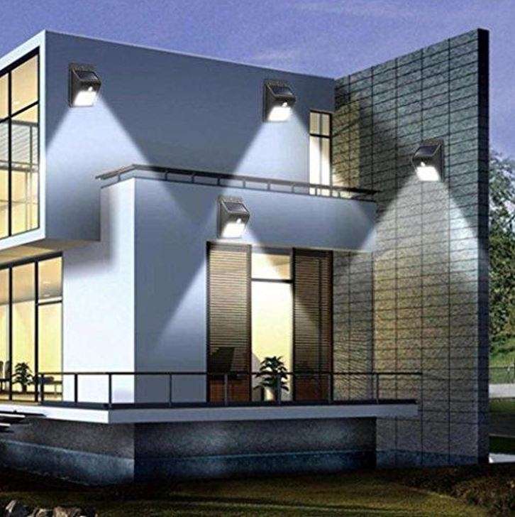 48 LED Solar Power Wall Light, PIR Motion Sensor, Waterproof, Night Sensor & Eco-friendly