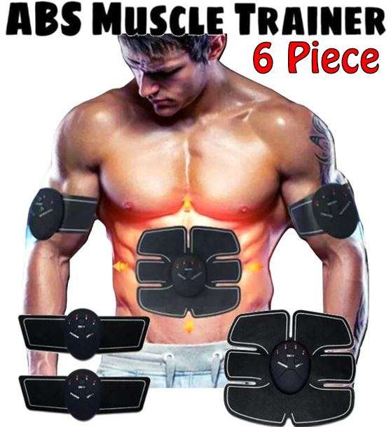 Home Gym - Wireless Electronic EMS 6 Pack Abs Muscle Simulator Kit with 5 modes