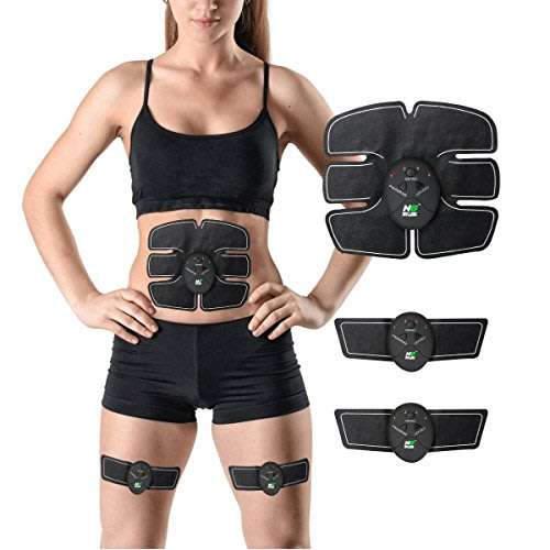 Home Gym - Wireless Electronic EMS 6 Pack Abs Muscle Simulator Kit with 5 modes